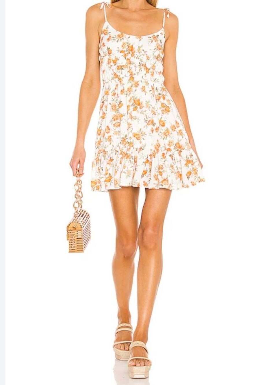 Minkpink Emilie Mini Dress Size XS Floral Tie Strap
